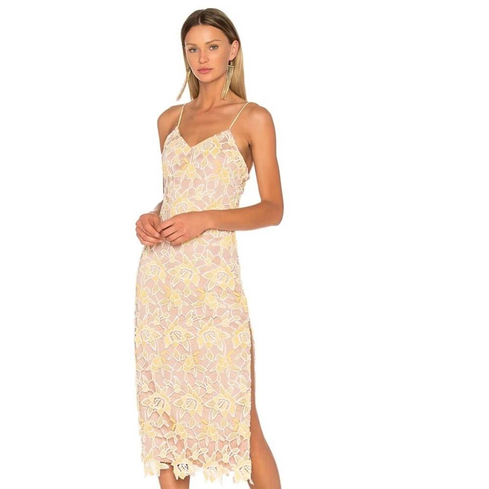 NBD Donna Lace Dress in Sunshine NWT SIze Small